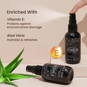 Swiss Beauty Makeup Fixer Natural Aloe Vera With Vitamin E 70ml