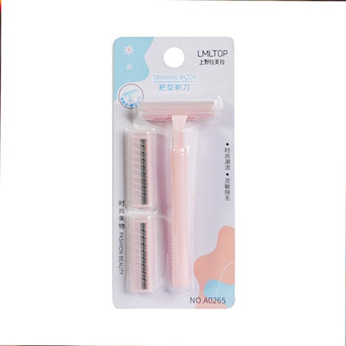 LMLTOP Trimming Razor With Extra 2 Blade - Baby Pink
