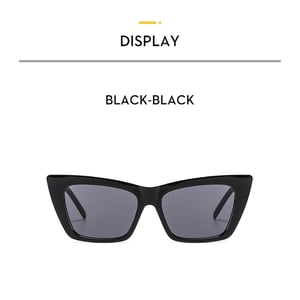 New Cat Eye Anti UV Sunglasses - Black