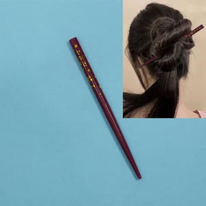 Large Size Stylish Hair Stick - Maroon
