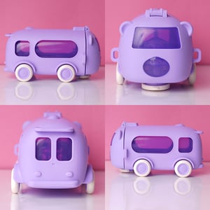 Cute Bus Water Pot For Kids - Purple