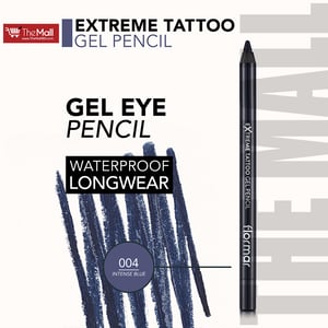 Flormar Extreme Tattoo Gel Eye Pencil - 04 Intense Blue