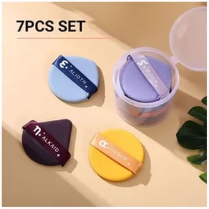 Multicolour Makeup Puff 7pcs Set