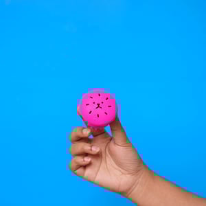 Kiss Lovely Octopus Shape Silicon Face Cleansing Scrubber - Hot Pink