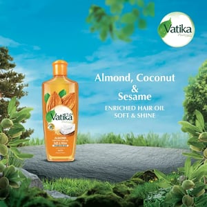 Dabur Vatika Naturals Almond Enriched Hair Oil 300ml - 20% Extra  •