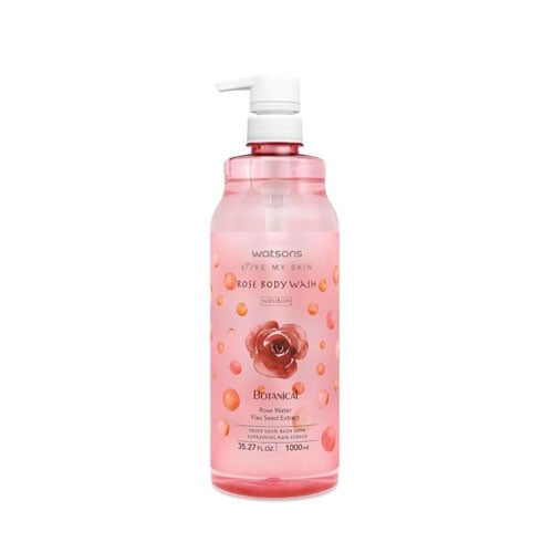 Watsons Love My Skin Botanical Nourish Rose Body Wash 1000ml  •