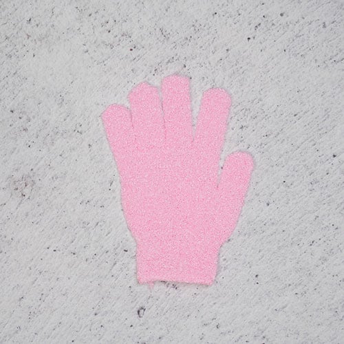 Body Scrubber Bath Gloves - Light Pink