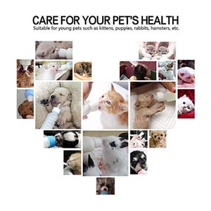 Feeding Bottle & Cleaning Set For Pets - Pink