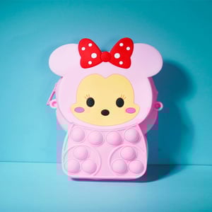 Baby Silicon Popit Bag - Baby Pink