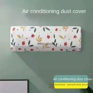 Air Conditioning Dustproof Cover Small Size - Pink Floral ( 1.5 Ton )