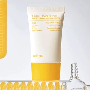 Celimax Pore+Dark Spot Brightening Sunscreen 50ml SPF 50+ PA++++ •