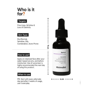 The Minimalist Retinol 0.3% Face Serum 30ml•