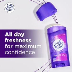 Lady Speed Stick Antiperspirant Deodorant Invisible Dry Shower Fresh 39.6g •