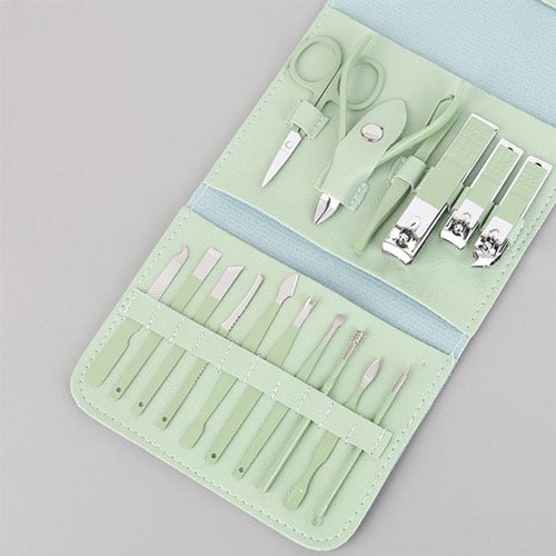 Sweet Beauty 16 Pcs Professional Nail Tools - Celadon