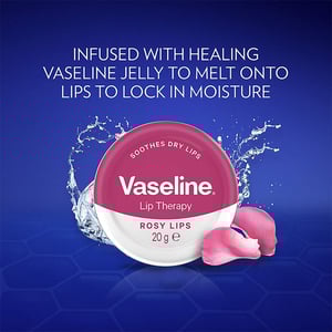 Vaseline Lip Therapy Lip Balm 20g - Rosy Lips •