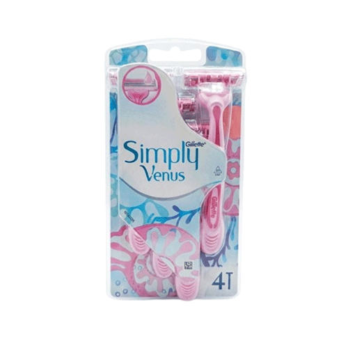 Gillette Simply Venus 4 Razors - Pink  •