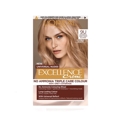 L'Oreal Paris Excellence Creme Haircolour - 9U Universal Very Light Blonde•