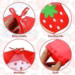 Semi Transparent Bib Apron - Red Strawberry
