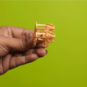 Cherry Blossom Hair Clip - Tan