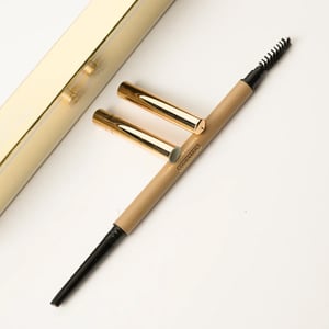 Guerniss Natural and Delicate Double Headed Eyebrow Pencil - G012 Grey Black