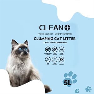 Clean Plus Clumping Cat Litter 5L - Lavender
