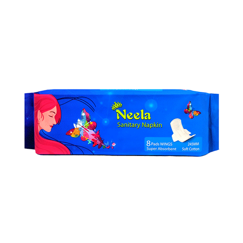 Neela Sanitary Napkin 245mm 8 Pads Wings