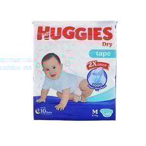 Huggies Dry Tape Size- M (6-11KG) 60 pcs•