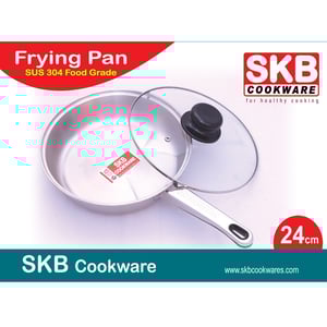 SKB Frying Pan with Glass Lid - 24cm