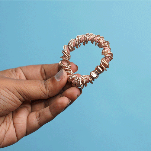Scrunchie Hair Band - Golden