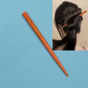 Large Size Stylish Hair Stick - Orange