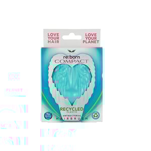 Tangle Angel Re:Born Compact Antibacterial Hairbrush - Aqua