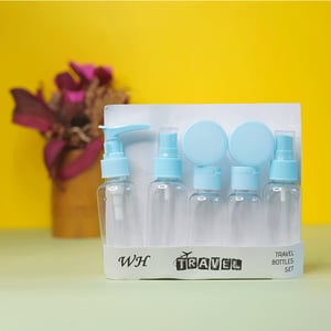 Portable Travel Bottle Pack Set 7Pcs - Blue