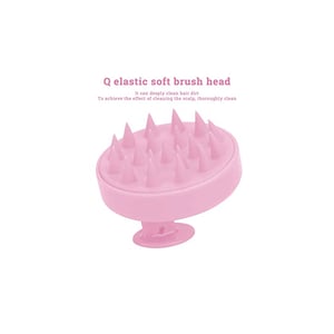 Sweet Beauty Silicone Hair Scalp Massage Brush - Baby Pink