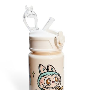 Premium Cute Water Bottle - Cream Labubu
