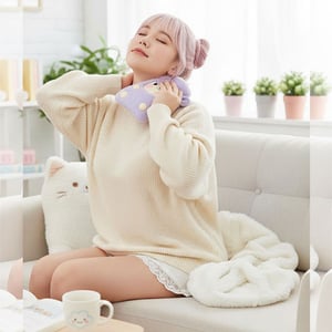 Ultra Comfortable Hot Water Bag - Purple Sheep