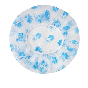 Soft & Light Weight Shower Cap - Blue Floral