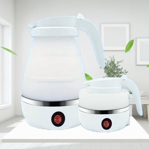 Foldable Silicone Electric Kettle - White
