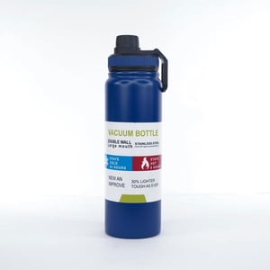 Stainless Steel Sports Vacuum Water Bottle 800ml - Blue •