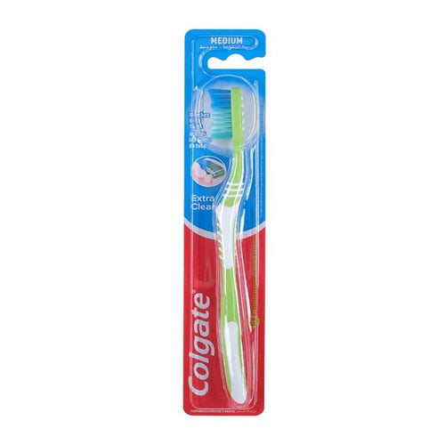Colgate Medium Extra Clean Toothbrush - Green