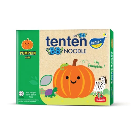 Tenten Pumpkin Baby Noodles (1+ Years) 150g•