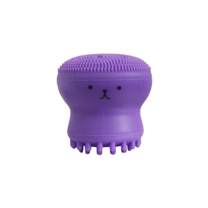 Kiss Lovely Octopus Shape Silicon Face Cleansing Scrubber - Violet