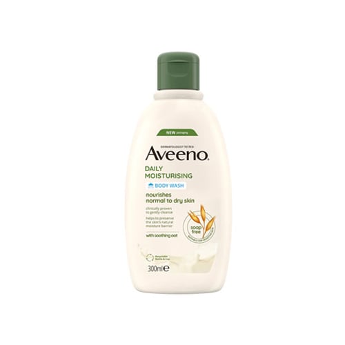 Aveeno Daily Moisturising Body Wash with Soothing Oat For Normal To Dry Skin 300ml