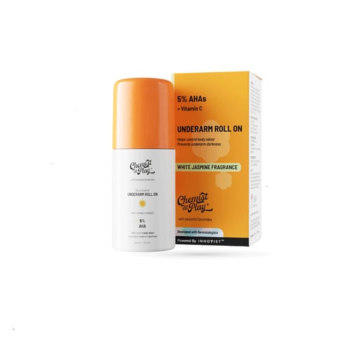 Chemist At Play Underarm Roll On 40ml - White Jasmine •