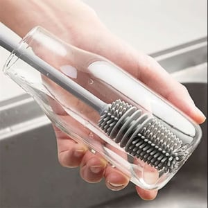 Bottle Cleaning Silicone Brush - White