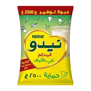 Nido Fortified Rich in Fiber Full Cream Milk Powder (Pack) 2500gm•