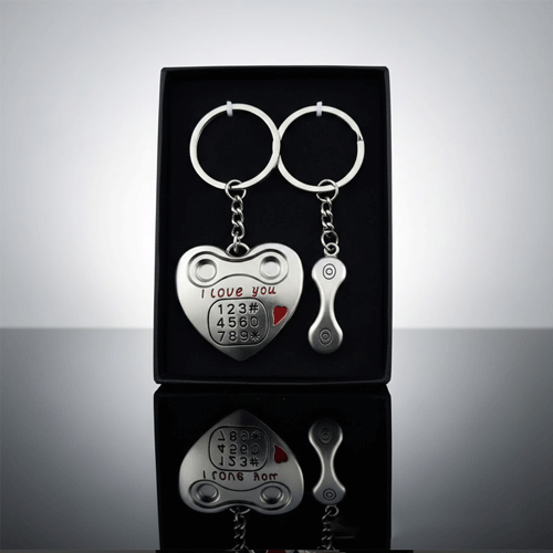 Couple Key Ring Set - Love Telephone