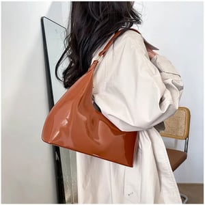 Trendy Fashionable Bag - Dark Tan