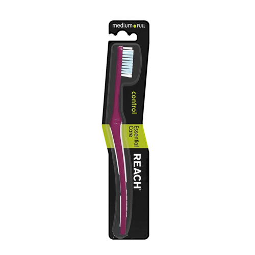 Reach Essential Care Control Medium Tooth Brush - Violet
