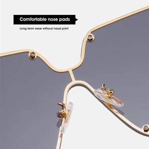 Big Frame Square Ocean Lens Sunglasses