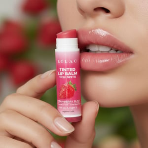Lilac Tinted SPF 15 Lip Balm 4.5g - Strawberry Bliss